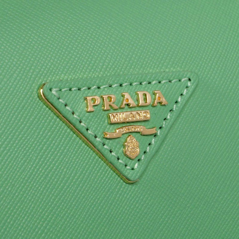 2014 Prada Saffiano Leather 32cm Two Handle Bag BL0823 lightgreen for sale - Click Image to Close